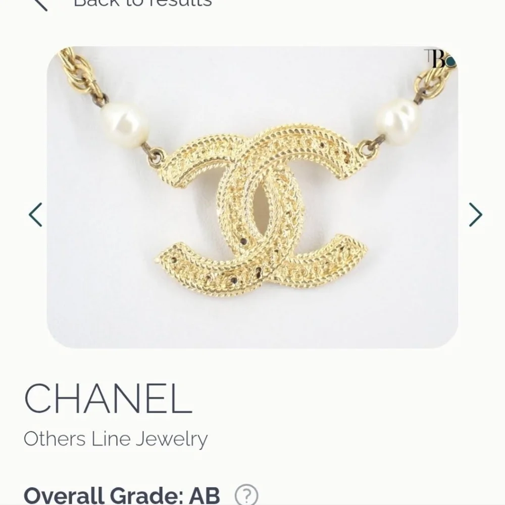 Chanel Vintage 1985 CC Logo Necklace Authentic Rare Gold-Tone
